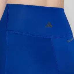 adidas Blue Mid Rise Sports Tights image 5