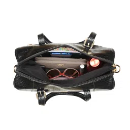 Baggit Black Animal Effect Medium Duffle Bag image 5