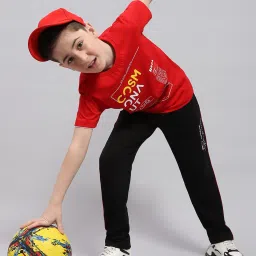 Monte Carlo Kids Red Printed T-Shirt image 5