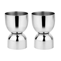 HAZEL Silver Stainless Steel Peg Measure Jigger - Set of 2-picture-23
