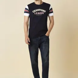 Allen Solly Black Regular Fit Printed T-Shirt image 5
