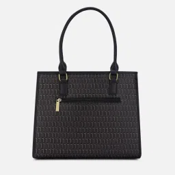 LAVIE LUXE Black Printed Large Satchel Handbag with Pouch image 5