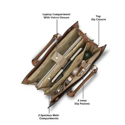 Lavie Luxe Navy LX Mono Ellon25 Satchel Handbag image 5