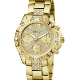 GUESS Majesty Women Gold Round Dial Analog Watch - GW0771L2 image 2