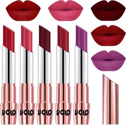 VOLO Set Of 5 Creme Matte Lipstick - 3.5 g Each - 40-41-42-43-48-picture-1