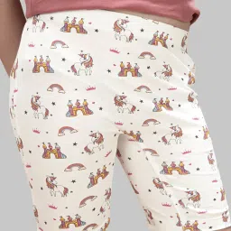 Tresnova Girls Multicolor Regular Fit Printed Cycling Shorts -Pack of 3 image 5