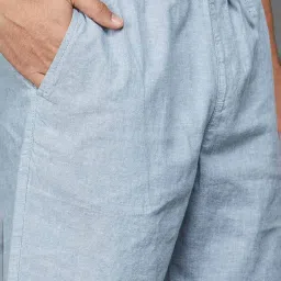 fame forever by lifestyle Fame Forever Light Blue Regular Fit Shorts image 5