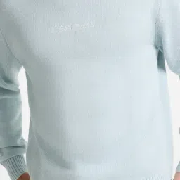 Guess Jeans Sky Blue Cotton Regular Fit Sweatshirt image 4