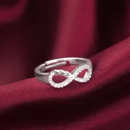 GIVA 925 Silver Infinity Heart Ring for Women & Girls-image-21
