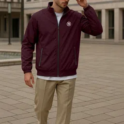 FTX Men Windcheater Open Front Jacket with Patchwork-picture-20