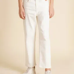 Jack & Jones Junior Boys White Solid Cropped Jeans-picture-19