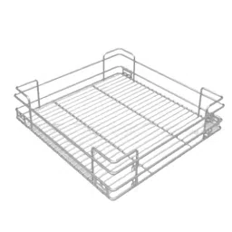 Godrej 420x485x100 mm Plain Basket ‎Stainless Steel Chrome Plated, 6123-image-1