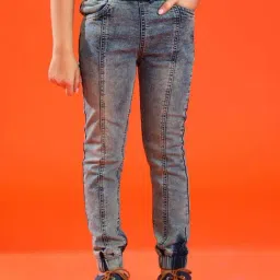 Tales & Stories Kids Blue Slim Fit Joggers-picture-36