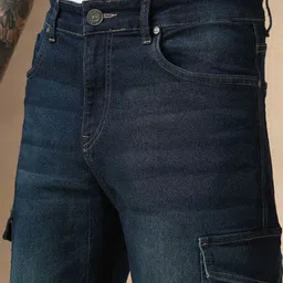 Dennis Lingo Men Relaxed Fit Low Distress Light Fade Stretchable Jeans image 5