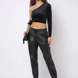 GAP Black Solid Joggers image 4