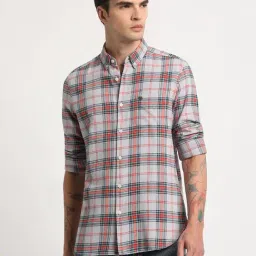 The Bear House Multicolored Cotton Slim Fit Checks Shirt-picture-10