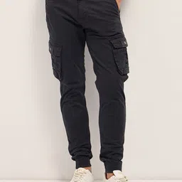 THE BEAR HOUSE Men Slim Fit Cargos Trousers-image-76
