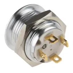 RS PRO Illuminated Push Button Switch Momentary 16 mm Cutout SPST Green LED 36 V DC, 1758583 image 5