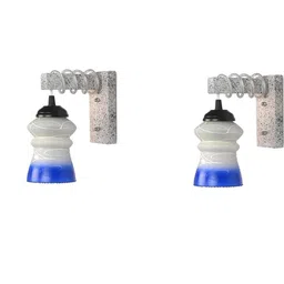 SOMIL Blue Glass Cylinder Printed Wall Lamps-picture-29