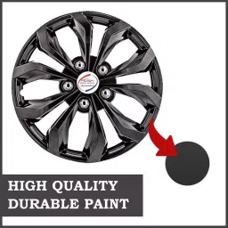 Auto Pearl R12 Press Type With Retention Ring PTA49 Wheel Cover for Maruti Zen 34.8 cm image 3