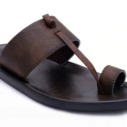 R-SWISS Men Brown Synthetic Flip Flops image 5