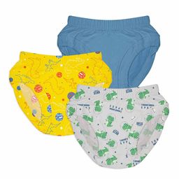 SuperBottoms Briefs Dino Print - Blue Yellow Grey-picture-24