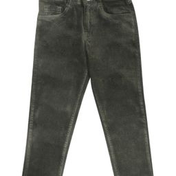 LEO Slim Fit Stretch Button Down Corduroy Pants - Dark Olive Green-picture-45