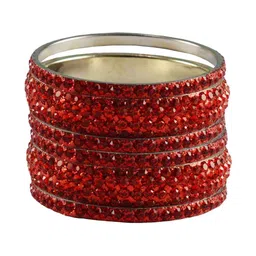 Vidhya Kangan Set Of 6 Stone Studded Bangles-picture-13