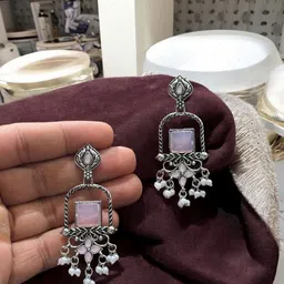 Anouk Geometric Drop Earrings image 3