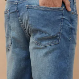 Forca by Lifestyle Men Straight Fit Mid-Rise Low Distress Heavy Fade Jeans image 4