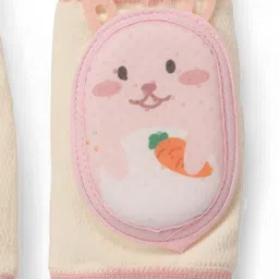 fab n funky Baby Knee Pads Comfortable & Protective Support with Bunny Design - Pink image 5