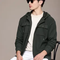 French Connection Outdoor Open Front Hooded Jacket-picture-11