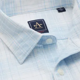 Arrow Manhattan Slim Fit Checked Pure Cotton Casual Shirt image 5