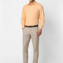 Van Heusen Grey Slim Fit Texture Trousers image 5