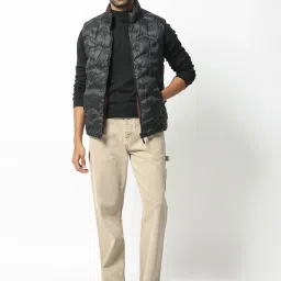 Rare Rabbit Black Regular Fit Solid Jacket image 5