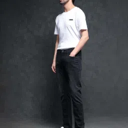 Rare Rabbit Black Slim Fit Fit Solid Jeans image 5