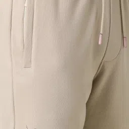 Rare Rabbit Beige Relaxed Fit Solid Trackpants image 5