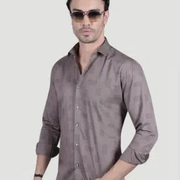 ALMATY Rian Grey Cotton Printed Shirt-picture-16