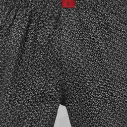 Cantabil Black Cotton Regular Fit Printed Boxers image 5
