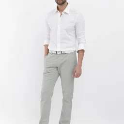 Rare Rabbit White Regular Fit Solid Shirt image 5