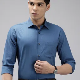 Park Avenue Pure Cotton Slim Fit Formal Shirt-image-32