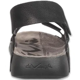 Da Vinchi by Metro Men's Black Back Strap Sandals image 5