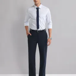 AD by Arvind Blue Regular Fit Check Shirt image 5