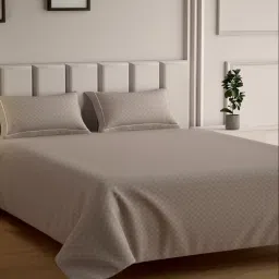 Mulberry Living Cotton Urban Grid Brown 300 TC Set of 2 Pillow Covers image 5