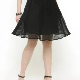 Sera Black Above Knee Skirt-picture-26