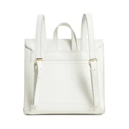 Fastrack White PU Medium Backpack image 5