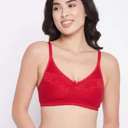 Clovia Red Non Wired Non Padded Full Coverage Bra-picture-21