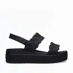 Crocs Women's Brooklyn Black Back Strap Wedges-picture-24