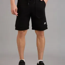 Skechers Black Regular Fit Sports Shorts-picture-32
