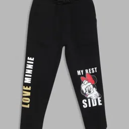 Blue Giraffe Kids Black & White Printed Joggers-image-62